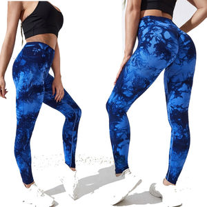 Meilleure vente Tie Dye Seamless taille haute Leggings de sublimation d'entraînement pour les femmes Scrunch Butt Lifting Yoga Gym Pantalon athlétique - Product Image 6