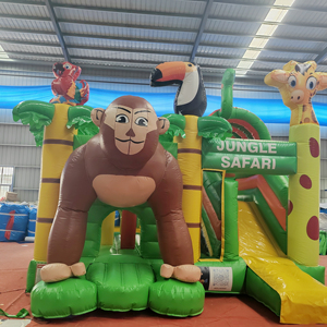 Castillo Inflable Comercial con Tobogán, de PVC, para Exteriores, Brincolín, Combo de Juegos, Equipo para Parques de Diversiones - Product Image 4