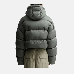 Veste bomber pour homme OEM 2025 personnalisable de haute qualité, style streetwear, printemps, chaude, rembourrée de coton, imperméable, logo frontal - Product Image 6