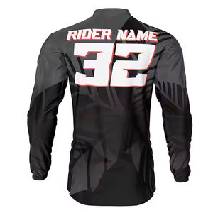 Vente en gros Service OEM Course automobile & Moto Motocross Maillot respirant Spandex/Polyester fabriqué avec la technologie de sublimation - Product Image 4