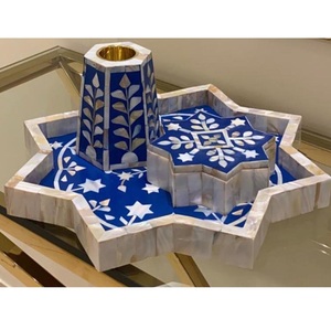 Juego de Quemadores de Incienso Indios Hechos a Mano, Aromáticos y Ecológicos con Incrustaciones de Nácar, Nuevo Diseño, Regalos para Ramadán y Eid - Product Image 2