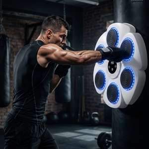 Nouvelle Machine de Boxe Musicale Intelligente Murale 2026 avec Lumières <span class=keywords><strong>LED</strong></span> et Gants pour Adultes et Enfants – Entraînement de Fitness à Domicile - Product Image 1
