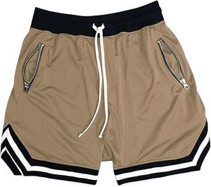 Pantalones Cortos Deportivos de Malla para Hombre, para Baloncesto, Running, Gimnasio, con Bolsillo con Cierre - Product Image 3