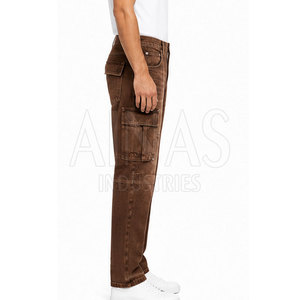 Pantalones Cargo de Algodón 100% Personalizados para Hombre, Ligeros, con Múltiples Bolsillos, Lavados, de Corte Recto, Casuales, para Uso Diario y al Aire Libre - Product Image 6