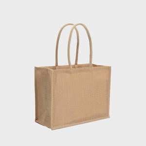Large Eco-Friendly Jute Tote Shopping <b>Bag</b> with Padded Rope Handles <b>Medium</b> Size Customizable Pattern for Daily Use or Gifts - Product Image 1