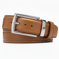 Ceinture Homme Personnalisée en Cuir de Vachette, Boucle Automatique Carrée en Acier, Durable, pour Jeans et Tenues Décontractées, Marron Foncé, Noir, Daim, Effet Croco, Fournisseur ODM