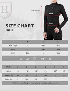 เสื้อแขนยาวสำหรับขี่ม้าผ้า1/4สำหรับผู้หญิงแห้งเร็วดูดซับเหงื่อขี่ม้า - Product Image 4