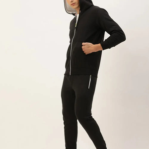Survêtement de haute qualité Jogging Zipper Survêtement Set Tech Fleece Logo personnalisé Sweat à capuche zippé Pile évasée Pantalon de survêtement Survêtement Hommes - Product Image 6