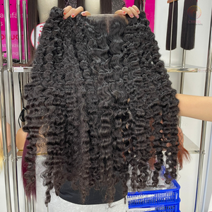 Paquets de cheveux bouclés birmans vietnamiens vendeurs de cheveux vierges non traités paquets de cheveux bouclés bruts alignés sur les cuticules vietnamiennes - Product Image 4