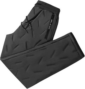 Pantalon d'hiver rembourré à bulles pour homme Mockup Corporation, imperméable, coupe-vent, épais, isolé, taille élastique, doublé en polaire - Product Image 1