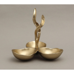 Cuenco de calidad de lujo, diseño fabuloso, Material de Metal dorado, cuenco para servir frutas para fiestas de boda, uso a bajo precio - Product Image 4