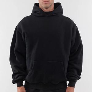 Sudadera con Capucha de Forro Polar Grueso de Color Sólido para Hombre, Sudadera Deportiva Transpirable 100% Algodón - Product Image 2