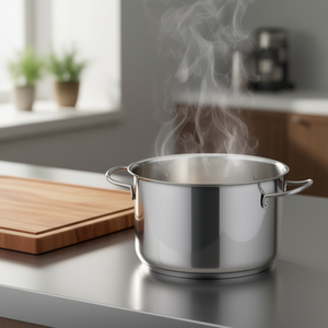 Metalsomma - Marmite à soupe et à bouillon en acier inoxydable de 18 cm avec finition chromée polie 152 PLUS - Qualité supérieure pour les essentiels de cuisine - Product Image 3