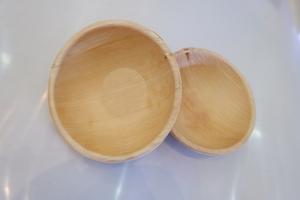 Assiette à dîner ronde en bois de bambou, feuille de palmier de haute qualité, biodégradable, jetable, provenant du Vietnam - Product Image 6