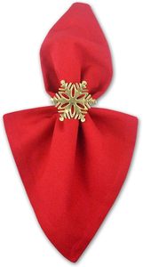 Rond de serviette en métal super luxe forme vintage unique décor de table de fête de mariage rond de serviette exclusif - Product Image 3