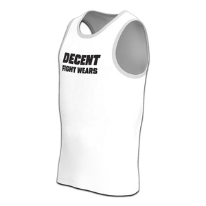 Débardeur de boxe sublimé 100% polyester, coupe ajustée, offrant des graphismes de qualité supérieure sur la poitrine, respirant et à séchage rapide - Product Image 6
