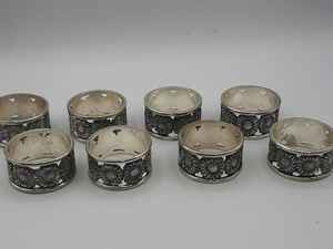 Ronds de serviette, ronds de serviette en rotin, ronds de serviette en osier, décor de table - Product Image 3