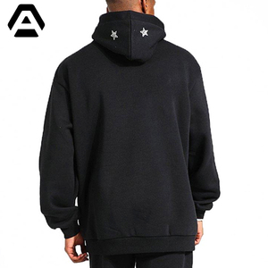 ชุดวอร์มประดับพลอยเทียมเป็นมิตรกับสิ่งแวดล้อมแขนยาวแบบสวมหัวสไตล์สีดำ - Product Image 4