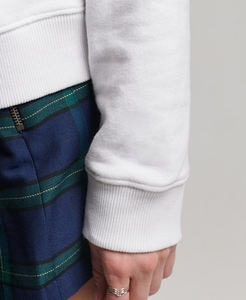 Autumn Casual Custom Women 100% Cotton Sweatshirts Oversized Crewneck Pullover Embroidered logo sweatshirt for women - Product Image 4