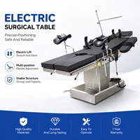 Table d'opération électrique durable à 3 fonctions avec base en acier inoxydable 304 et pont lombaire pour salle d'opération clinique