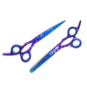 Ciseaux de coiffeur fantaisie papier enduit de lame tranchante ciseaux de cheveux de lames d'acier inoxydable allemandes pour la beauté - Product Image 1