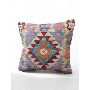 Imaco Rugs Afghan Kilim 45cm X 45cm <b>Cushion</b> Cover Elegant <b>Seat</b> <b>Pillows</b> for Comfort & Style - Product Image 3