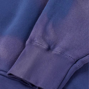 Haute qualité hommes personnalisé soleil délavé dernière conception adulte Sunfade sweats à capuche avec strass à manches longues et polaire respirante - Product Image 5