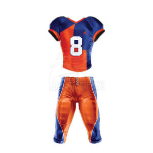 Uniforme de Fútbol Americano Profesional Personalizado de Alta Calidad, 100% Algodón, para Adultos, Manga Corta, Transpirable, Peso de la Tela 260g - Product Image 1