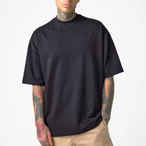 Vente en gros de t-shirts pour hommes 100 _ sérigraphie streetwear surdimensionnée en coton t-shirts vierges lourds pour hommes - Product Image 1