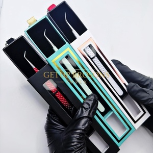 แหนบดึงขนตา GETUP BROSONS IMPEX 45 รุ่นบางยาว สแตนเลสสตีล ปลายเรียบสีเงิน ป้องกันแม่เหล็ก ป้องกันไฟฟ้าสถิตย์ ขนาด 10 มม. จับถนัดมือ - Product Image 4
