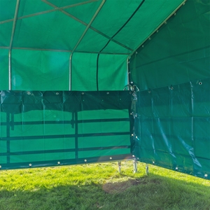 Toile résistante aux intempéries Lona PVC 650gsm, toile enduite <span class=keywords><strong>de</strong></span> PVC 1000D, bâche pour l'agriculture, le tenteau, le toit, le refuge pour chevaux - Product Image 4