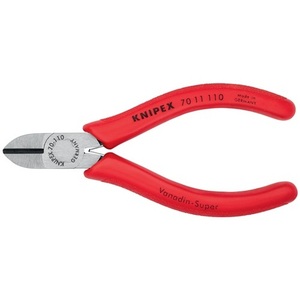 KNIPEX <b>Polished</b> Head Side Cutters 110 mm Length <b>Plastic</b> Coated Maximum 1.2 mm - Product Image 3