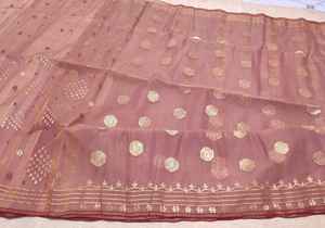 Exclusivo de calidad de exportación Deshi Dhakai Jamdani Sharee para mujer JAMDANI FABRIC Blue RED GREEN Golden Sky Blue de Bangladesh - Product Image 2