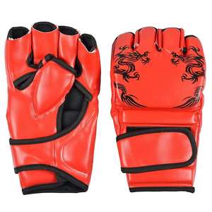 2025 nueva moda profesional PU MMA guantes logotipo personalizado 8oz guantes de entrenamiento de boxeo correa de muñeca ajustable gancho bucle cierre OEM - Product Image 4