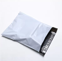 Sacs d'expédition autocollants écologiques personnalisés, 60 microns d'épaisseur, blancs, en rouleau, emballage de colis Vinted, poly miler durable