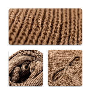 <b>Wool</b> Cashmere Knitted Hood Hat <b>Scarf</b> Elegant Hats Beanies <b>Women</b> Men Winter Neck Warm balaclava Headgear Caps Unisex - Product Image 6