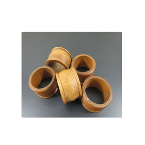 Anneaux de serviette en bois faits à la main lot de 8 boucle de serviette pour table décorative pour la maison table décorative quotidienne - Product Image 6