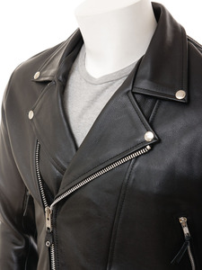 Chaqueta de Cuero para Hombre, Estilo Bomber, Piel de Vaca Genuina, Recubierta de Camuflaje, Logotipo Personalizado, Alta Calidad - Product Image 2