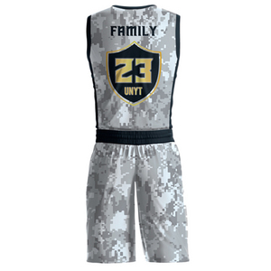 Uniforme de basket-ball unisexe à séchage rapide vêtements de sport en polyester respirant ensembles certifiés BSCI logo personnalisé sublimation vente en gros nouveau - Product Image 2