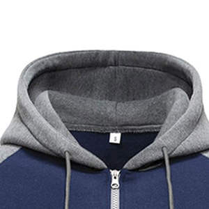 Survêtement en molleton unisexe de haute qualité 100% coton, poids lourd, décontracté, design 2 en 1, respirant, hiver, été, à capuche, jogging uni - Product Image 3