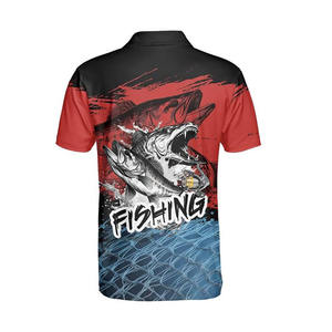 Polo de pêche en mer OEM de haute qualité avec logo personnalisé Vêtements pour hommes Impression par sublimation Vêtements à manches longues Vêtements de pêche - Product Image 6