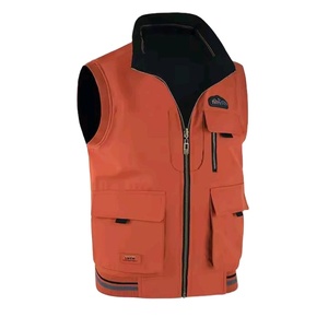 Gilet d'extérieur en toile pour homme, multi-poches, imperméable, fermeture éclair, décontracté, veste d'hiver pour l'extérieur - Product Image 3