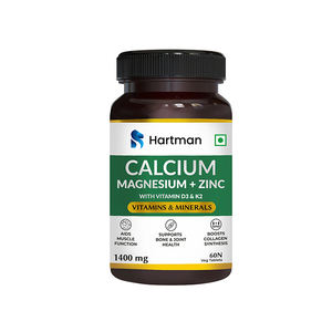 Suplemento Vegano de 1400 mg, 60 Tabletas Vegetarianas, para la Salud Ósea y Muscular de Adultos, Apoyo Inmunológico, Calcio, Vitamina D3 K2, en Polvo - Product Image 1