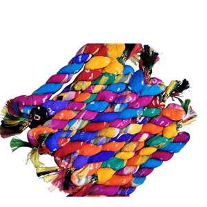 Bufanda de algodón hecha a mano con efecto tie-dye, larga, estilo bohemio, para mujer, diseño con letras dibujadas a mano, para el cuello o la cabeza - Product Image 1
