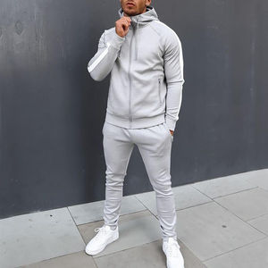 2025 personnalisé hommes à manches longues coupe ajustée vêtements de sport survêtements nouveau Design polaire Jogging Streetwear grande taille survêtement pour homme - Product Image 1