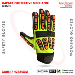 Guantes mecánicos personalizados de protección contra impactos de alta calidad para uso diario 2024 Guantes mecánicos al por mayor Guantes de cuero de Pakistán - Product Image 5