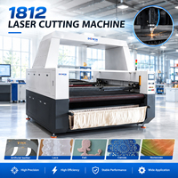 Machine de découpe laser CO2 commerciale 1812 haute vitesse pour tissus, idéale pour la confection de vêtements de sport, de maillots, de tentes et de vêtements de cyclisme