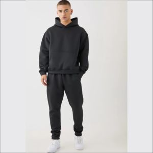 Premium Quality Men's & Unisex Tracksuits Polyester/Cotton Casual Solid Hooded Custom Logo Premium Hoodie <b>Sweatpants</b> <b>Sets</b> - Product Image 1