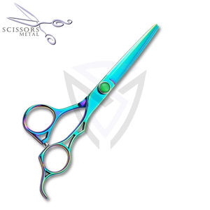 Tijeras de Peluquería Profesionales al por Mayor, Tijeras de Corte de Pelo de Acero Inoxidable Negras para Salón - Product Image 3