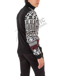 100% Cotton <b>Wool</b> Pullover Sweater <b>Men</b> Casual Winter Warm O-neck Top Quality <b>Men</b> Knitted Sweater Printed Fashion Breathable <b>Men</b> - Product Image 5